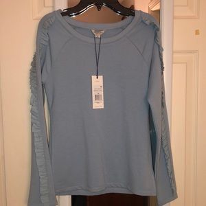 Habitual Girl long sleeve blue shirt size 14 NWT